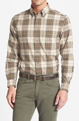 Brooks Brothers Slim Fit Flannel Plaid Sport Shirt