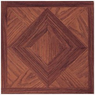 Dynamix Home 6082 Madison Vinyl Tile, 12 by 12-Inch, Woodtones, Box of 9