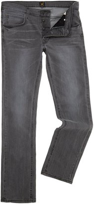 Lee Men's Daren regular slim grey coated jeans