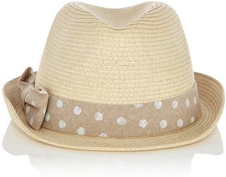 Oasis Spot bow trilby hat