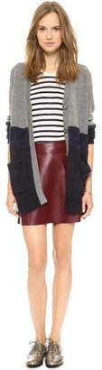 Susana Monaco Madeleine Leather Skirt