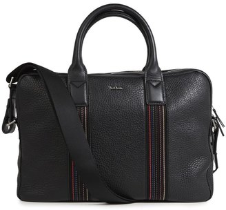 Paul Smith Black pebbled leather briefcase