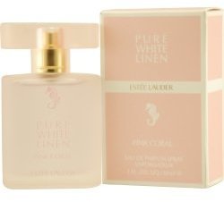 Estee Lauder PURE WHITE LINEN PINK CORAL by for WOMEN: EAU DE PARFUM SPRAY 1 OZ