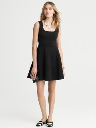 Banana Republic Ponte Fit-and-Flare Dress