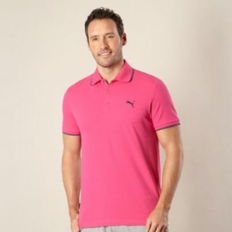 Puma Pink pique polo shirt
