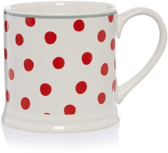 House of Fraser Dickins & Jones Red polka dot mug