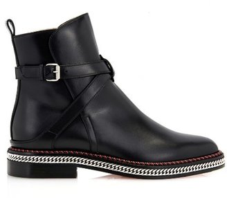 Christian Louboutin Chain leather chelsea boots
