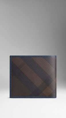 Burberry Smoked Check Folding Wallet