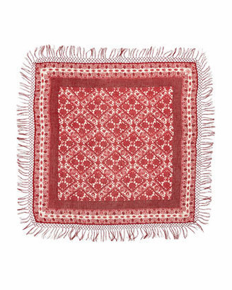 Tory Burch Silesa Floral Square Scarf, Red