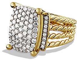 David Yurman Wheaton Ring with Diamonds in Gold