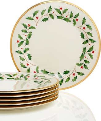 Lenox Holiday Dinner Plate Set, Buy 3 Get 3