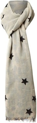 Codello Leopard and star print oblong scarf