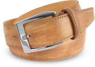 Pakerson Men's Sand Hand Painted Italian Leather Belt