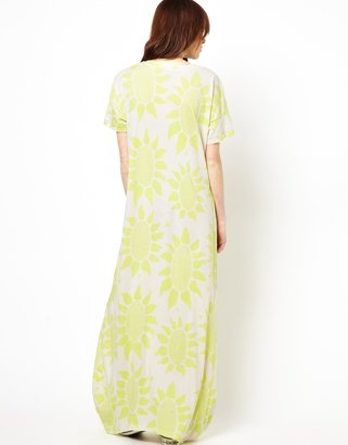 The Furies Kabuki Gown Dress in Helios Flower Print