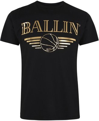 Ballin Brian Lichtenberg Ballin'; grey printed cotton T-shirt