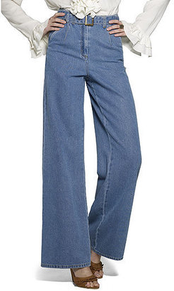 Newport News Jeanology® Stretch High-Waist Wide-Leg Jeans