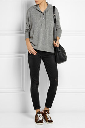 J.Crew Collection cashmere hooded top