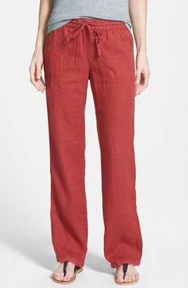 Caslon Drawstring Linen Pants (Regular & Petite)