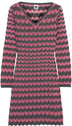 M Missoni Crochet-knit cotton-blend mini dress