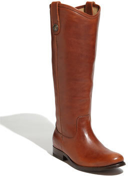 Frye 'Melissa Button' Leather Riding Boot (Wide Calf)