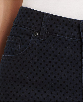 Style&Co. Jeans, Curvy-Fit Skinny Dot-Print, Indigo Wash