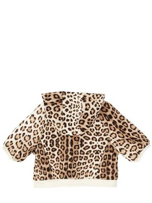 Roberto Cavalli Leopard Printed Cotton Sweatshirt