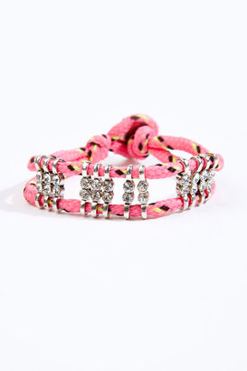 Neon Rope Bracelet in Pink