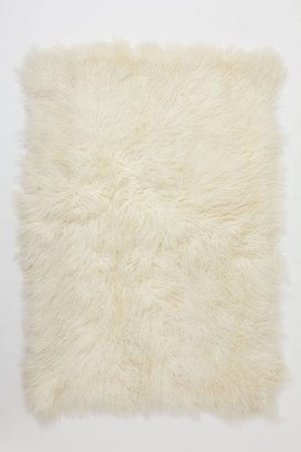 Anthropologie Luxe Fur Throw