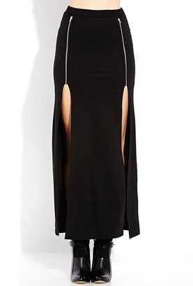 Forever 21 Show Out M-Slit Maxi Skirt
