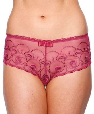 Passionata Dark pink 'Glam' embroidered shorts