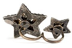 Nobrand Double star two-finger ring