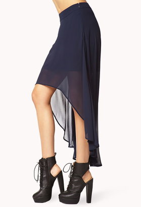 Forever 21 High-Low Chiffon Skirt