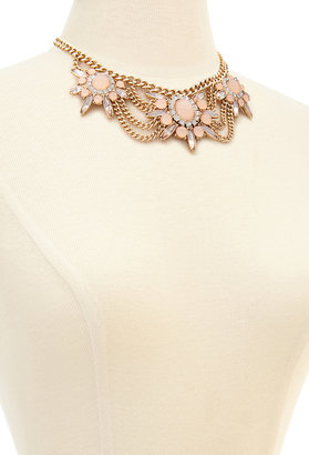 Forever 21 Draped Floral Statement Necklace