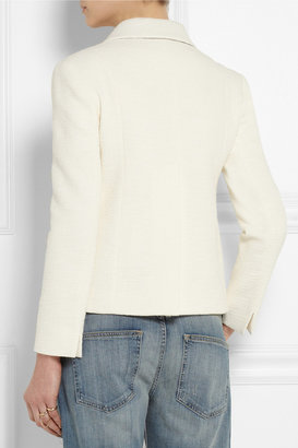 Carven Two-tone cotton-blend tweed jacket