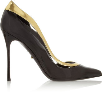 Sergio Rossi Metallic and patent-leather pumps