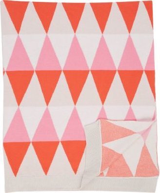 Bonnie Baby Diamond Intarsia-Knit Blanket