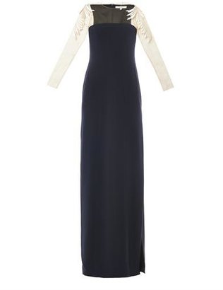 Red Carpet GALVAN Floating-embroidery crepe gown