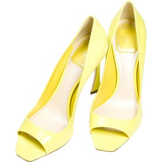 Christian Dior Yellow Leather Heels