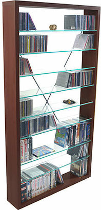 Christian Dior Phoenix and DVD Glass Shelf Media Storage