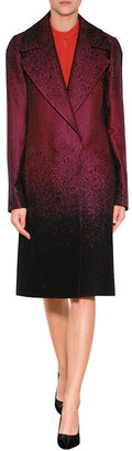 Diane von Furstenberg Nala Coat in Velvet Sienna/Black
