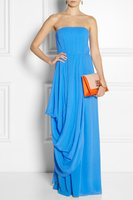 Alice + Olivia Waldorf silk-chiffon gown