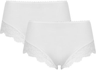M&Co Lace detail control brief multipack
