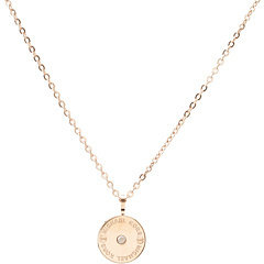 Michael Kors Collection Etch Small Disc Necklace