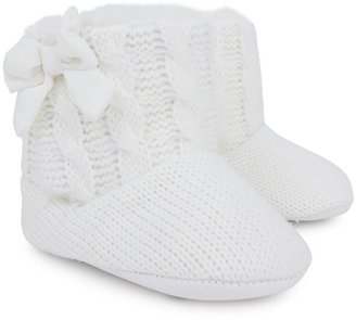 Mayoral Cream Knitted Booties