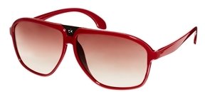 CK Calvin Klein D Frame Aviator Sunglasses - 365 deep red