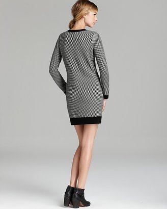 Joie Sweater Dress - Geralda Tweed Pattern