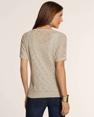 Chico's Lace Becky Pullover