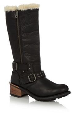 Caterpillar Black leather 'Florencia' boots