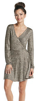 GUESS Foiled Jersey Fit & Flare Dress