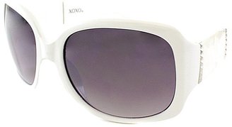 XOXO Sphinx White Round Sunglasses